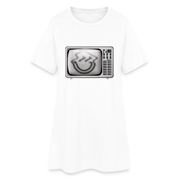 Smiley TV - Robe T-shirt Femme - blanc - Devant