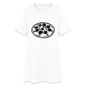 Fast Food Pizza - Women’s T-Shirt Dress - white - Front