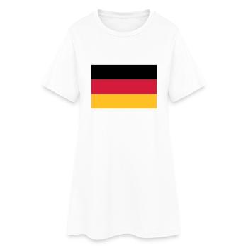 fahne_ger - Women’s T-Shirt Dress - white - Front