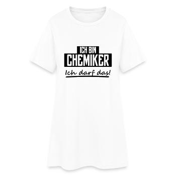 ich bin chemiker - Frauen T-Shirt-Kleid - Weiß - Vorne