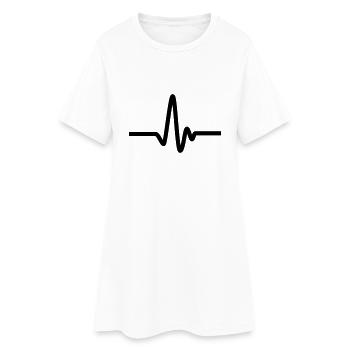 pulse - Robe T-shirt Femme - blanc - Devant
