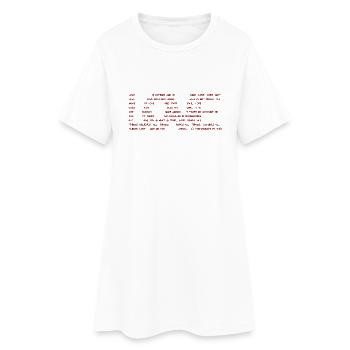 LOVE - text - Cor.13.4-8 - Frauen T-Shirt-Kleid - Weiß - Vorne