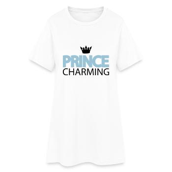 prince_charming - Robe T-shirt Femme - blanc - Devant