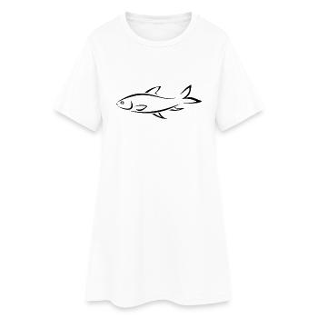 fish319 - Robe T-shirt Femme - blanc - Devant