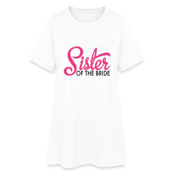 jeune mariée - Robe T-shirt Femme - blanc - Devant