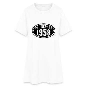 LE MEILLEUR DE 1958 - conception Anniversaire - Robe T-shirt Femme - blanc - Devant