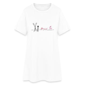 apres ski - Robe T-shirt Femme - blanc - Devant