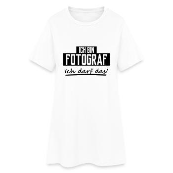 ich bin fotograf - Frauen T-Shirt-Kleid - Weiß - Vorne