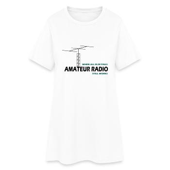 notfunk - Frauen T-Shirt-Kleid - Weiß - Vorne