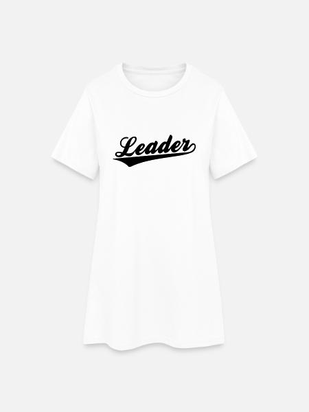 Leader - Robe T-shirt Femme - blanc