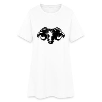 RAM , chèvre , Buck, zodiaque , signes du zodiaque - Women’s T-Shirt Dress - white - Front