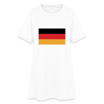 Deutschland - Frauen T-Shirt-Kleid - Weiß - Vorne