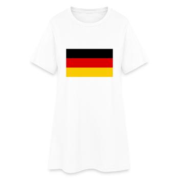 deutschland - Robe T-shirt Femme - blanc - Devant