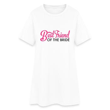 jeune mariée - Robe T-shirt Femme - blanc - Devant