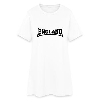england - Frauen T-Shirt-Kleid - Weiß - Vorne