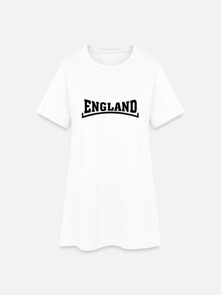 england map - Robe T-shirt Femme - blanc