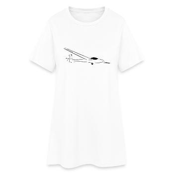 libelle - Frauen T-Shirt-Kleid - Weiß - Vorne