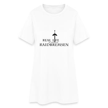 raidbremsen - Frauen T-Shirt-Kleid - Weiß - Vorne