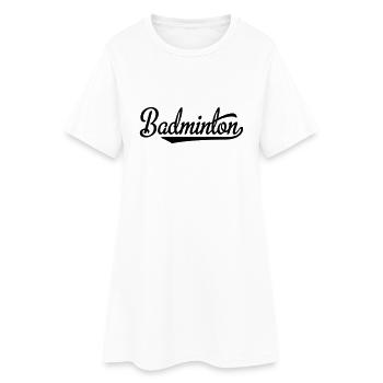 Badminton - Frauen T-Shirt-Kleid - Weiß - Vorne