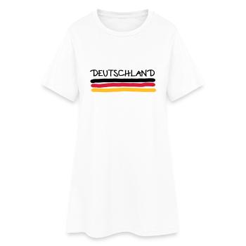 Germany - Women’s T-Shirt Dress - white - Front