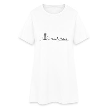 Velbert horizon - Robe T-shirt Femme - blanc - Devant