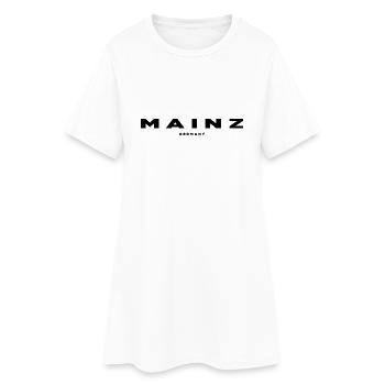 Mainz - Frauen T-Shirt-Kleid - Weiß - Vorne