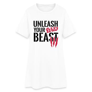 Libérez votre animal - Robe T-shirt Femme - blanc - Devant