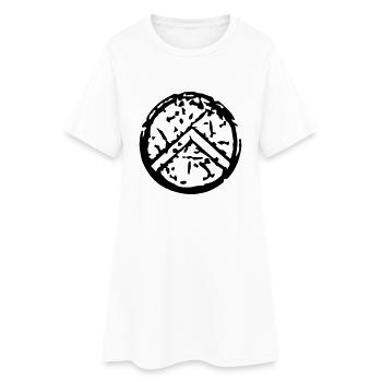 spartan_shield - Frauen T-Shirt-Kleid - Weiß - Vorne