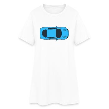 dragster coureur voiture automobile rennwagen4 automobile - Robe T-shirt Femme - blanc - Devant
