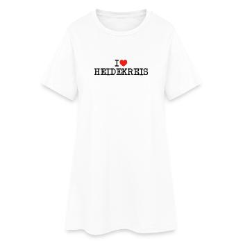 I love Heidekreis - Women’s T-Shirt Dress - white - Front