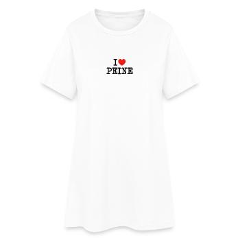 I love Peine - Robe T-shirt Femme - blanc - Devant