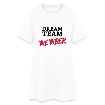 Dream Team Member - Robe T-shirt Femme - blanc - Devant