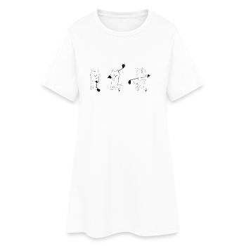 golf golfeur de golf jouer joueur balle sports21 - Robe T-shirt Femme - blanc - Devant