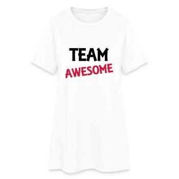 Team Awesome - Robe T-shirt Femme - blanc - Devant