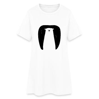 Gardez dans la grotte - Robe T-shirt Femme - blanc - Devant