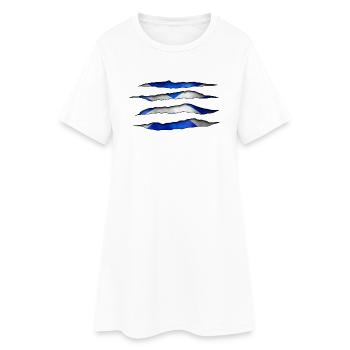 Scotland Torn 003 AllroundDesigns - Women’s T-Shirt Dress - white - Front