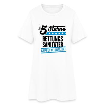 5Sterne Rettungssanitäter - Frauen T-Shirt-Kleid - Weiß - Vorne
