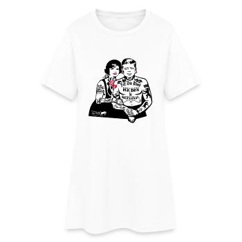 Pour The Hood - Berlin (pour les fonds clairs) - Robe T-shirt Femme - blanc - Devant