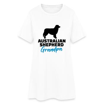 Australian Shepherd - Women’s T-Shirt Dress - white - Front