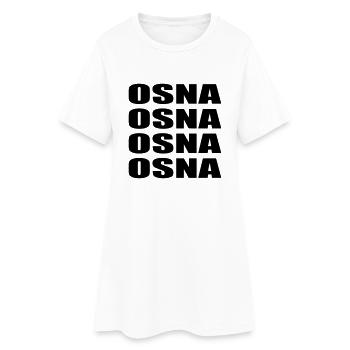 OSNA -Osnabrück - Frauen T-Shirt-Kleid - Weiß - Vorne