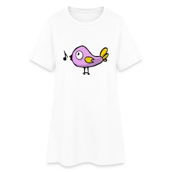 bird vogel voegel animal tiere7 - Frauen T-Shirt-Kleid - Weiß - Vorne