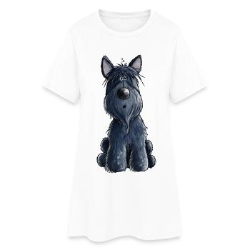 Süßer Scottish Terrier - Scottie - Geschenk - Hund - Frauen T-Shirt-Kleid - Weiß - Vorne