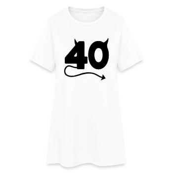 40th Birthday - Women’s T-Shirt Dress - white - Front