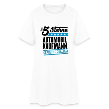5Sterne Automobilkaufmann - Frauen T-Shirt-Kleid - Weiß - Vorne