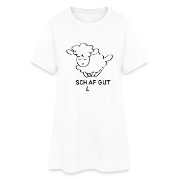 (l)af gut - Frauen T-Shirt-Kleid - Weiß - Vorne