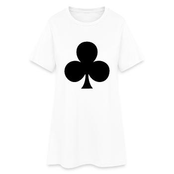 chance - Robe T-shirt Femme - blanc - Devant