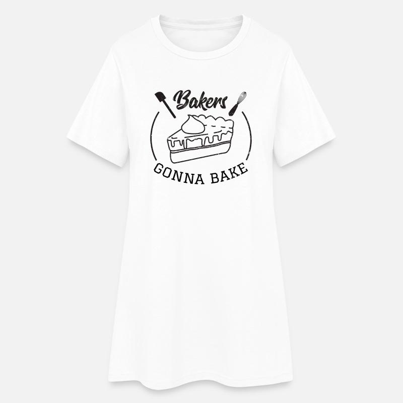 Baking baker baker cake pie gift idea - Women’s T-Shirt Dress - white