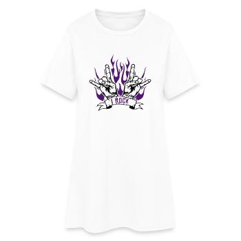 I rock - Robe T-shirt Femme - blanc - Devant