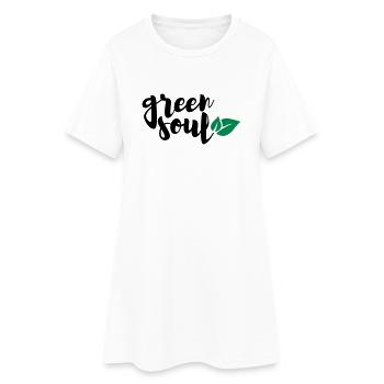 green soul - Frauen T-Shirt-Kleid - Weiß - Vorne
