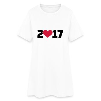 2017 - Robe T-shirt Femme - blanc - Devant